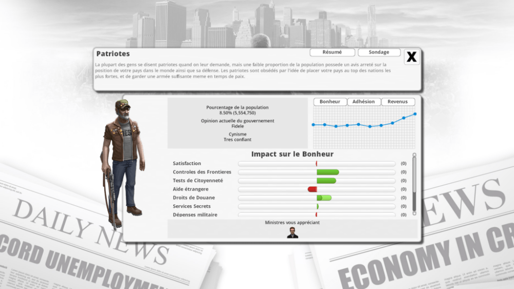 On passera sur la caricature du "patriote"